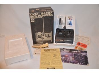 (#115) Cox Sanwa Digital Radio Control System 2 Channel System Cat#8020 In Box