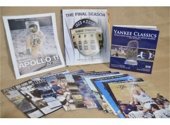 (#13) Yankee Collection Hardcover Books And Yankee New York Post Inserts ~ Sport Illustrated ~ Apolo 11