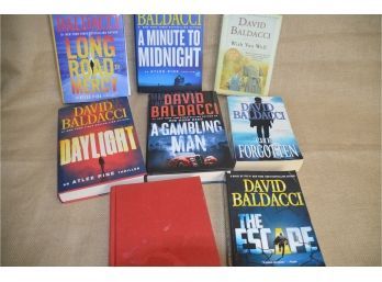 (#9) Lot Of 8 Books Hard Cover Books 5 Author David Baldacci And 3 Paper Back Books