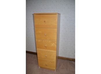(#4) Ikea 5 Drawer Tall Dresser Storage 48'H