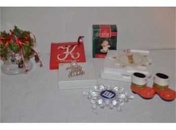 (#17) Assorted Christmas Tree Ornaments (Hummel, Keepsake Angel In Boxes)