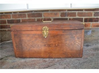 (#84) Vintage Wooden Carpenters Supply Storage Box