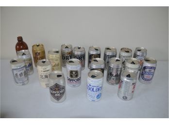 Vintage Foreign Empty Beer Cans