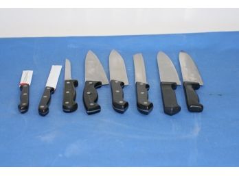 (#356) Assortment Of Carving/slicing/and Pairing  Knives