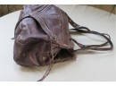 Leather Botkier Plum Grey Handbag  Slightly Worn ($350 Retail)