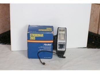 (#246) Vintage Strobonar 280S By Rollei Camera Flash In Original Box