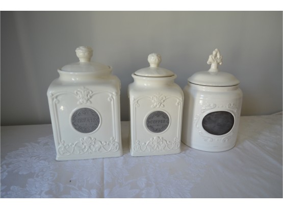 Ceramic Canisters (3)