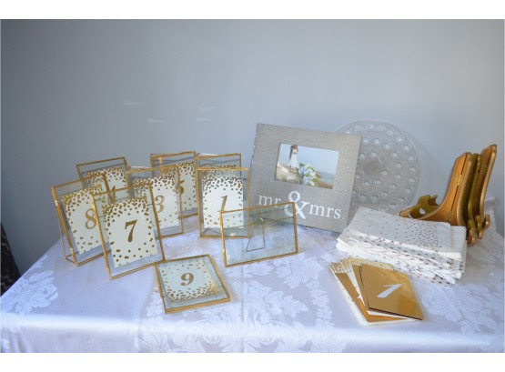 Wedding / Shower Table Seating Signs, Mr. & Mrs. Photo Album #5