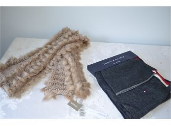 NEW Chico Fur/knit Infinity Scarf, NEW Hat And Scarf Set (#51/41)