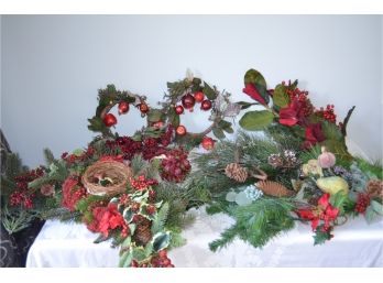 Christmas Green's, (2) Wreaths (#39/29)