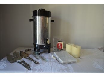 Coffee Urn   Serving Pieces   Marble Cheese Cutter