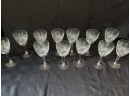 Vintage 13 Crystal WINE Glasses 6'