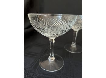 Vintage 11 Crystal CHAMPAGNE Shrimp Cocktail Glasses 5.25'H