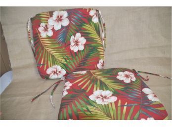(#54) Pair Of Outdoor Seat Cushions 18.5'