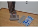 (#300) Vintage Hoover Upright Vacuum Cleaner Model 115 With Extra Bags - Works