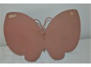 Vintage Napcoware Retro Neon Butterfly Wall Hanging Plaque