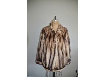 Amazing Stylish Fitch Fur Jacket 29' Length Size Medium Joseph The Furrier