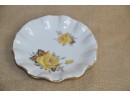 (#108) Royal Dover England Trinket Plate 4.5' Yellow Rose