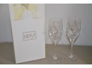 (#19) Mikasa Crystal Wine Glasses Pair New In Box Olympus XY703/003