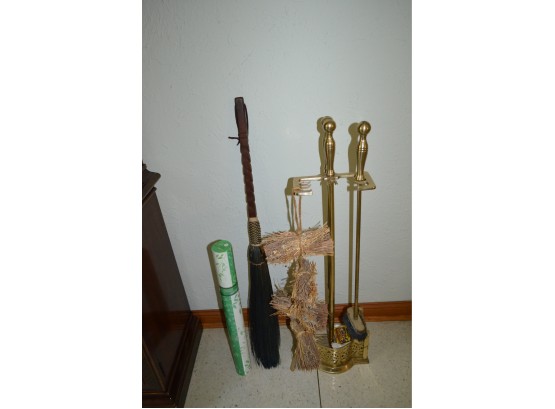 Fireplace Tools (2 Pieces Missing)