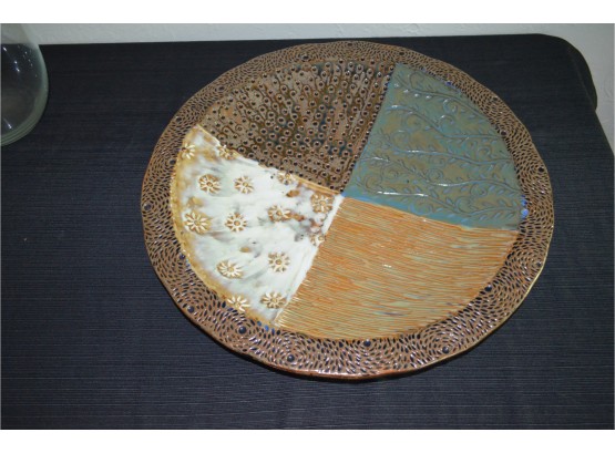 20 1/2' Round Large Decorative Plate