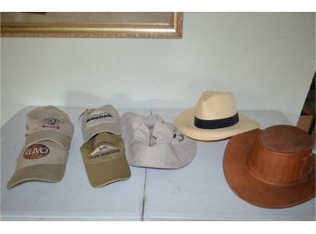 Assortment Of Men's Hats (Cowboy, Baseball Caps, Straw Hat)