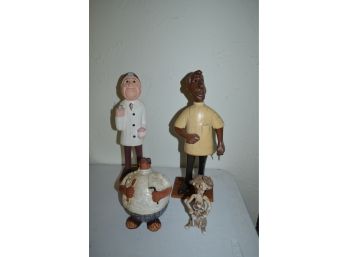 Dental Figurines (wood And Clay)