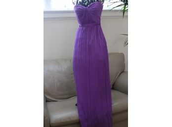 BCBG MaxaZira Magenta Crepe Prom Gown-Size 0 (shipping Avail)