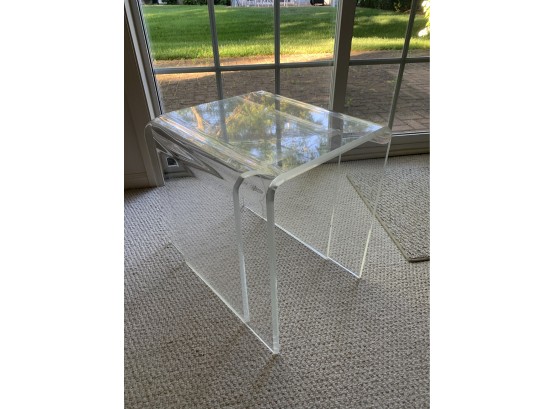 1960’s 2 Nesting Lucite End Table