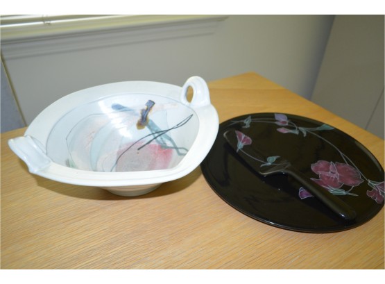 Pottery Bowl, Mikasa Cake Plate