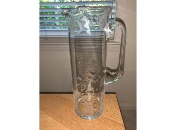 Whimsical Glass Pitcher