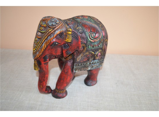 (#15) Wood Hand Carved Elephant