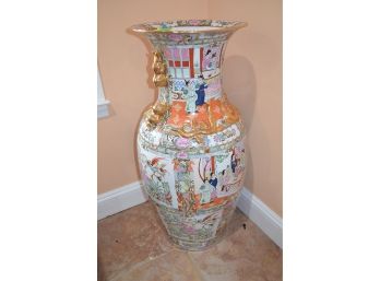 (#6) Asian Porcelain Floor Standing Vase 3ft H Top 15'R