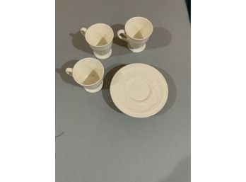 4- Pieces. Wedgewood Demitasse Cups