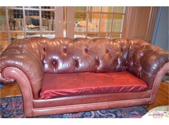 Leather Love-Seat Sofa