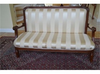 Antique Settee Bench (needs Reupholstered