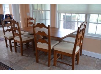 Dining / Kitchen Table With 6 Chairs (seats Need Reupholstered) 3 Same Sets