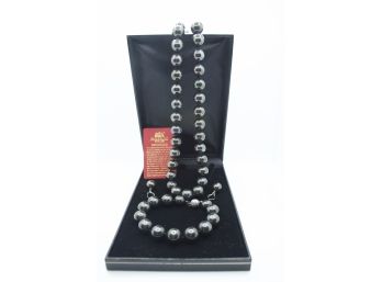Masami Jumbo Pearls Set / Stamped 925