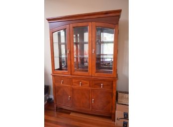 Raymour And Flanagan China Cabinet 9 Yrs Old - Have Other Matching Pieces
