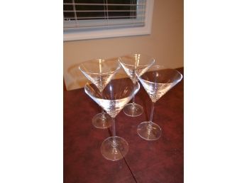 4 Martini Glasses