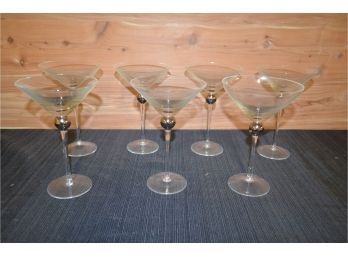 (#41L)  8- Martini Glasses
