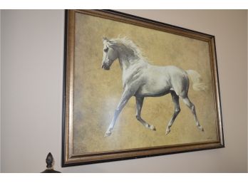 Horse (white) Framed Picture