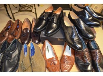 (#100) (9) Pairs Mens Size 13 Shoes NEW Allen Edmonds, Johnston Murphy, Golf Shoes (