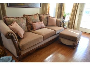 5 Yrs Old Sofa And Ottoman --Hardly Used
