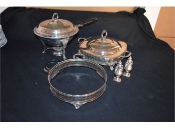 Chafing Dishes/ Silver-plate Sternos