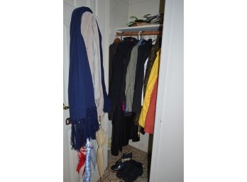 Assortment Of Jackets, Coats Medium (Men And Women) Scarfs