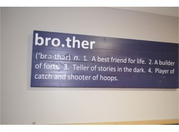 Wood Brother Sign