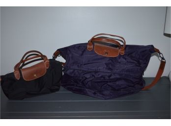 Longchamp Overnight Bag And Small Bag