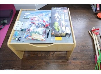 Lego Table With Lego Pieces