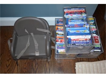 Movie DVD's And Booster Chair